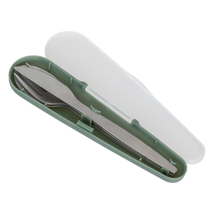 Set couverts et boites, inox 