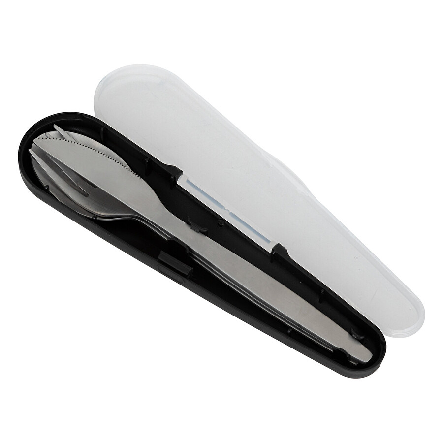 Set couverts et boites, inox 