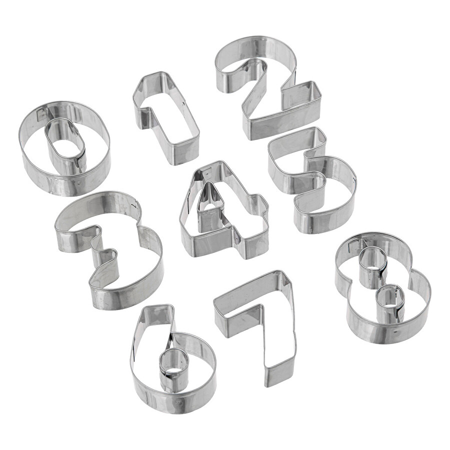 Lot de 30 emporte-pièces chiffres et lettres 