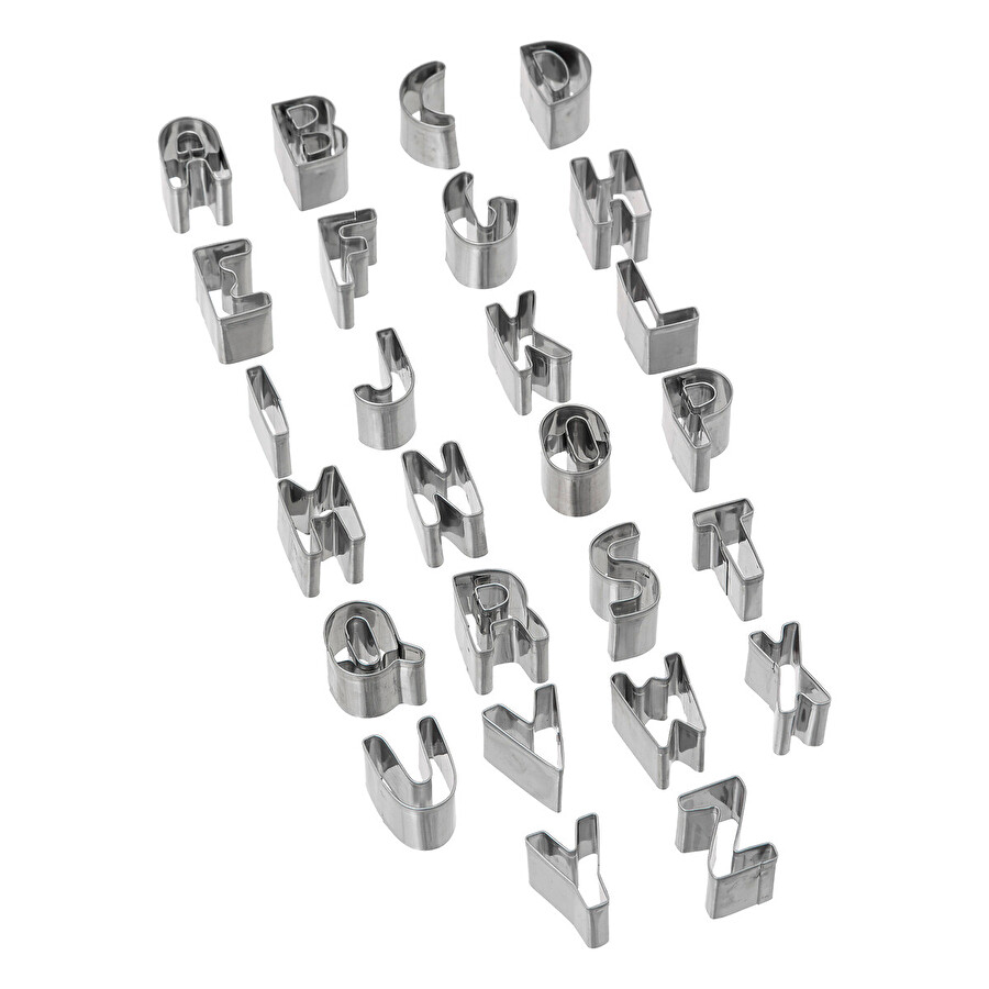 Lot de 30 emporte-pièces chiffres et lettres 