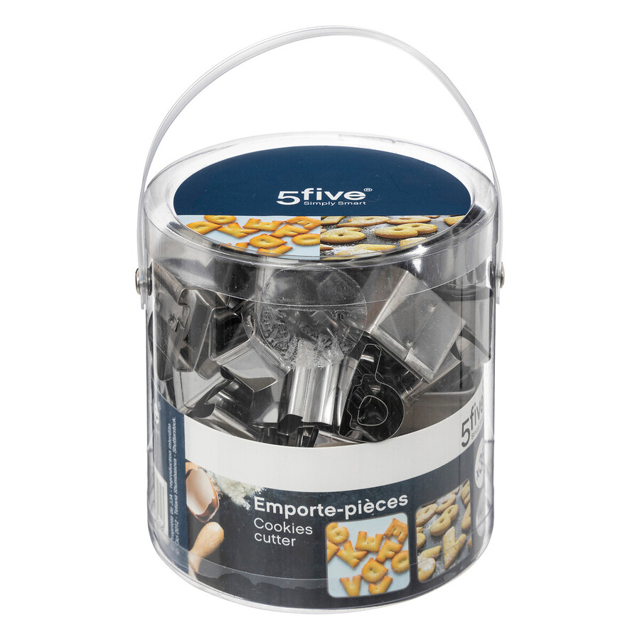 Lot de 30 emporte-pièces chiffres et lettres 