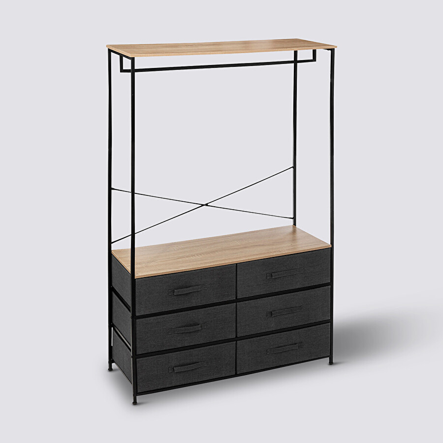 Dressing penderie 6 tiroirs Tissa