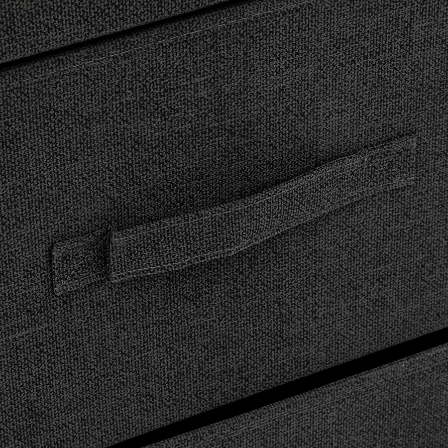 Rangement 3 tiroirs, gris foncé Tissa