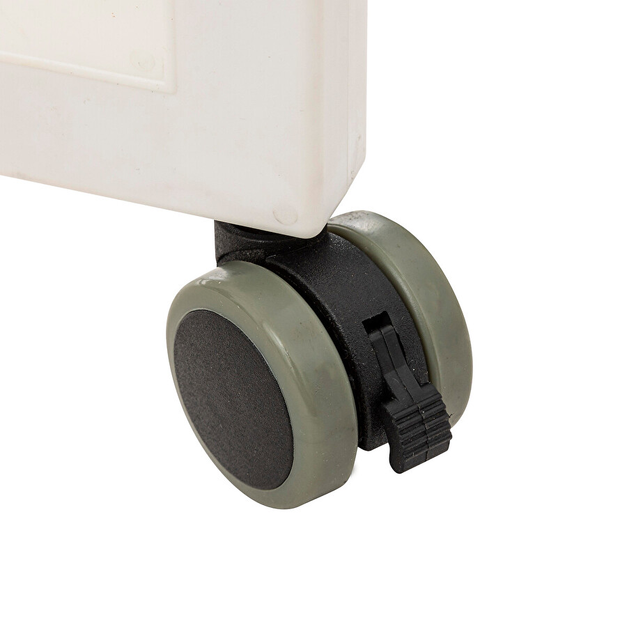 Étendoir à linge tour 4 roues 40m, effet bois Bara