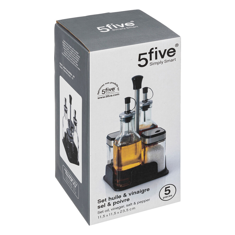 Set bouteille huille/vinaigre x4 
