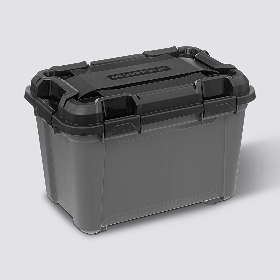 Boîte en plastique 50l, noir Bunker+