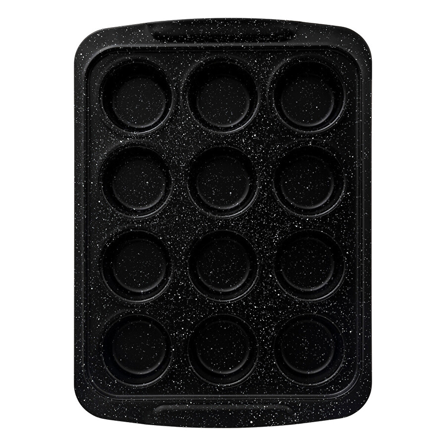 Moule 12 muffins 32x13,5cm, acier Caractère