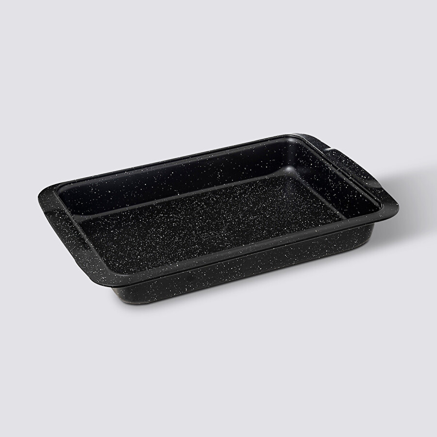 Plat rectangle 39x25cm, acier Caractère