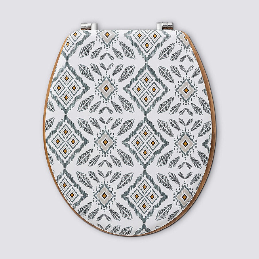 Abattant wc, blanc et vert Hapache