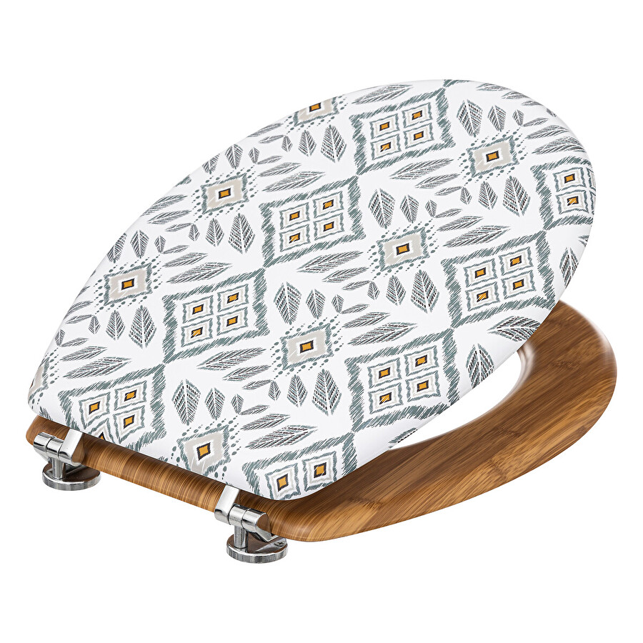 Abattant wc, blanc et vert Hapache