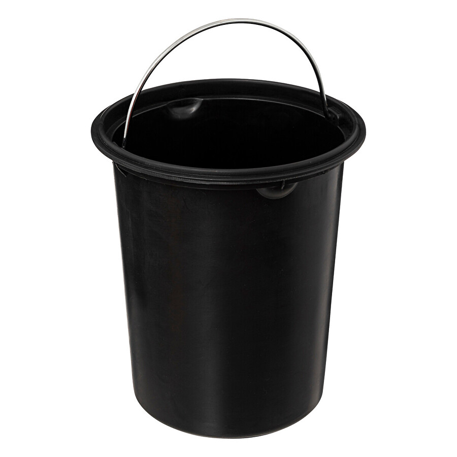 Poubelle soft close 3l, noir et beige Canvas