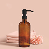 Distributeur de savon, marron, 3 pièces Distri'verre