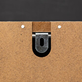 Meuble range-chaussures x24 miroir, effet chêne Drawy