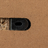 Console 2 tiroirs, effet chêne naturel Abana