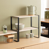 Étagère 2 niveaux, 40x35cm Blackwood