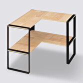 Étagère d'angle 2 niveaux Blackwood