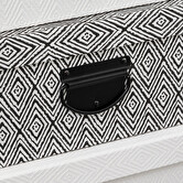 4 boîtes de rangement, noir et blanc Box'