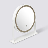 Miroir rond pivotant led, blanc 