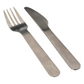 Lunch box double compartiments avec couverts 