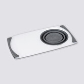 Planche à découper avec passoir retractable 