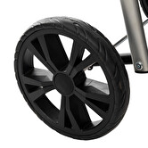 Chariot pliant 4 roues, gris 