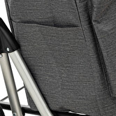 Chariot pliant 4 roues, gris 