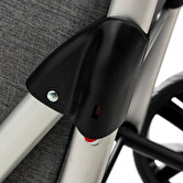 Chariot pliant 4 roues, gris 