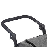 Chariot pliant 4 roues, gris 