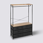 Dressing penderie 6 tiroirs Tissa