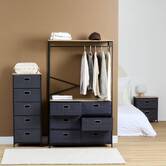 Dressing penderie 6 tiroirs Tissa