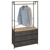 Dressing penderie 6 tiroirs Tissa