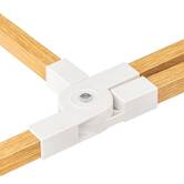 Étendoir à linge tour 4 roues 40m, effet bois Bara