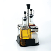 Set bouteille huille/vinaigre x4 