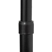 Étagère de douche télescopique rectangle, noir Blackalu