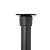 Étagère de douche télescopique rectangle, noir Blackalu