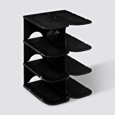 Range-chaussures x4, plastique Spacy