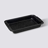 Plat rectangle 39x25cm, acier Caractère