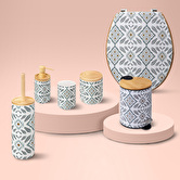 Brosse wc, blanc et vert Hapache