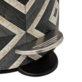 Poubelle soft close 3l, noir et beige Canvas