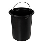 Poubelle soft close 3l, noir et beige Canvas