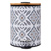 Poubelle soft close 3l, blanc et vert Hapache