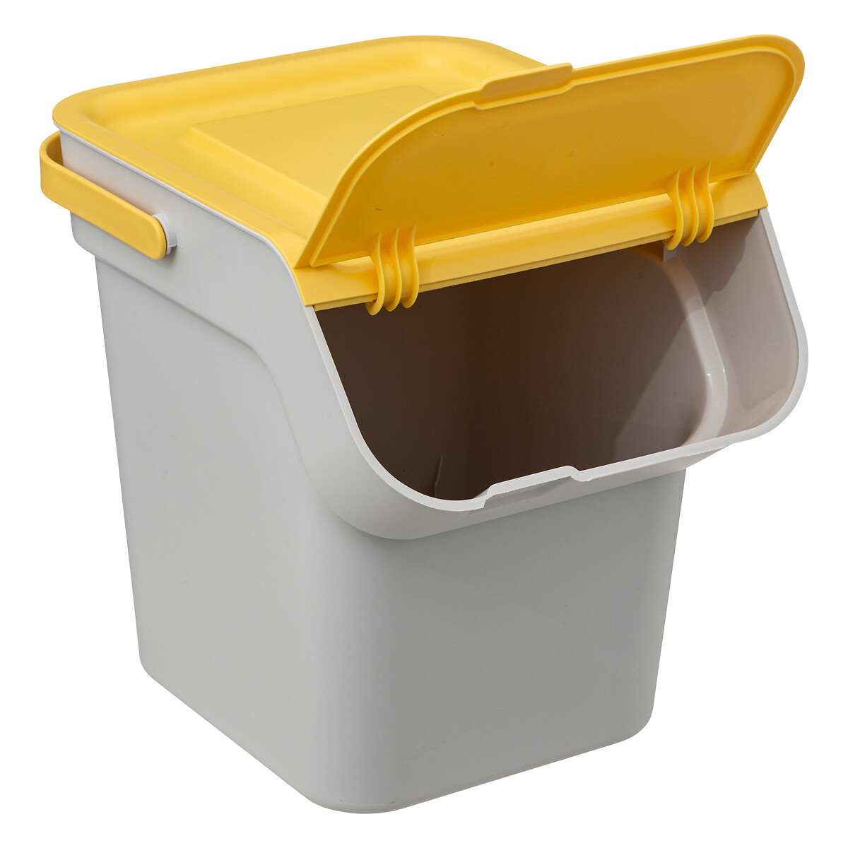 Poubelle de tri sélectif empilable en plastique 20l 