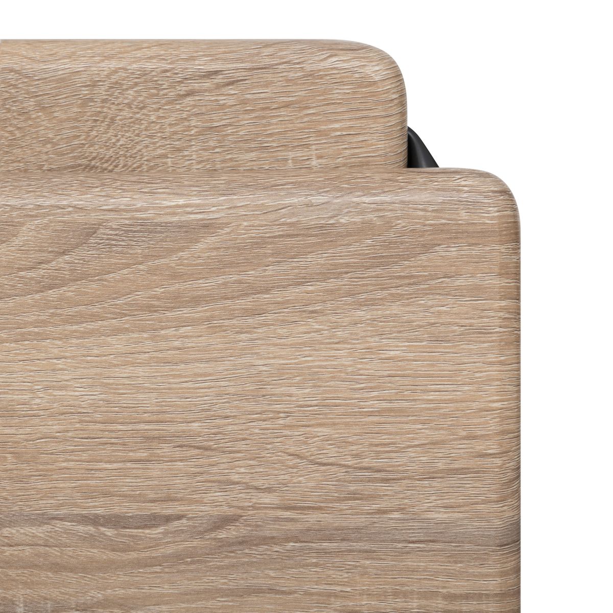 Lot de 2 chaises de bar pliantes, effet chêne naturel Louna