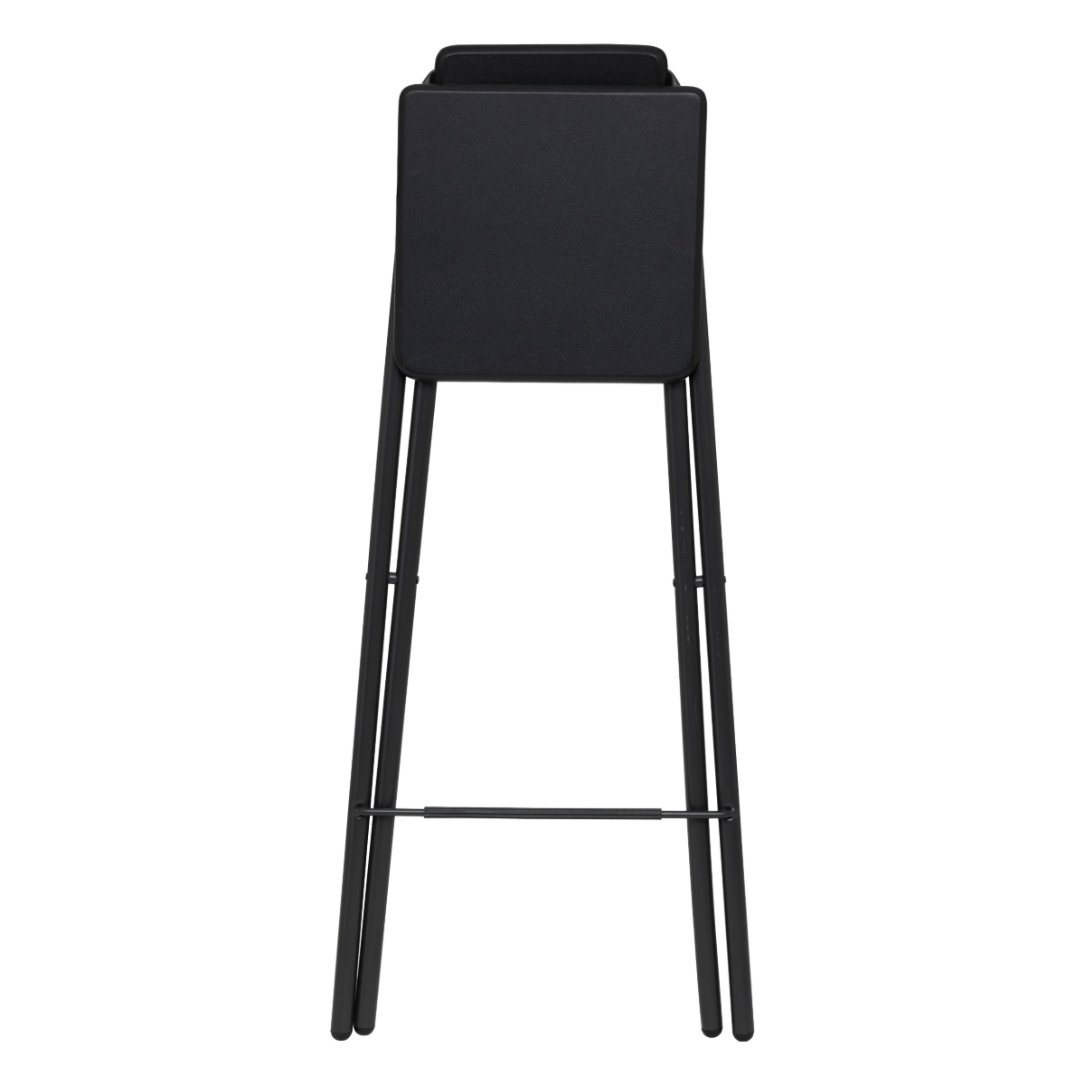 Lot de 2 chaises de bar pliantes, noir Louna