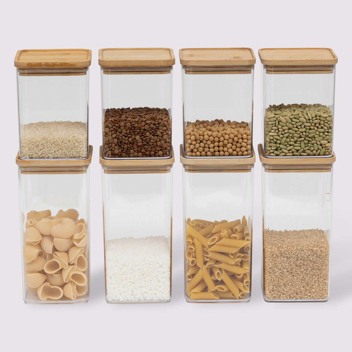 Lot de 8 bocaux de conservation hermétiques 1l et 1,5l Eske