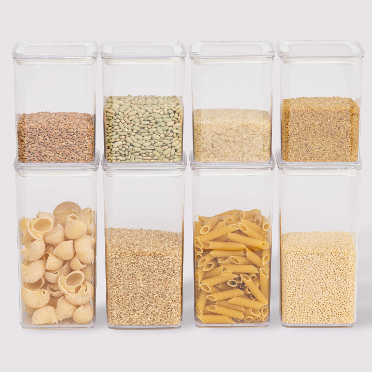 Lot de 8 bocaux de conservation hermétiques 1l et 1,5l Eske