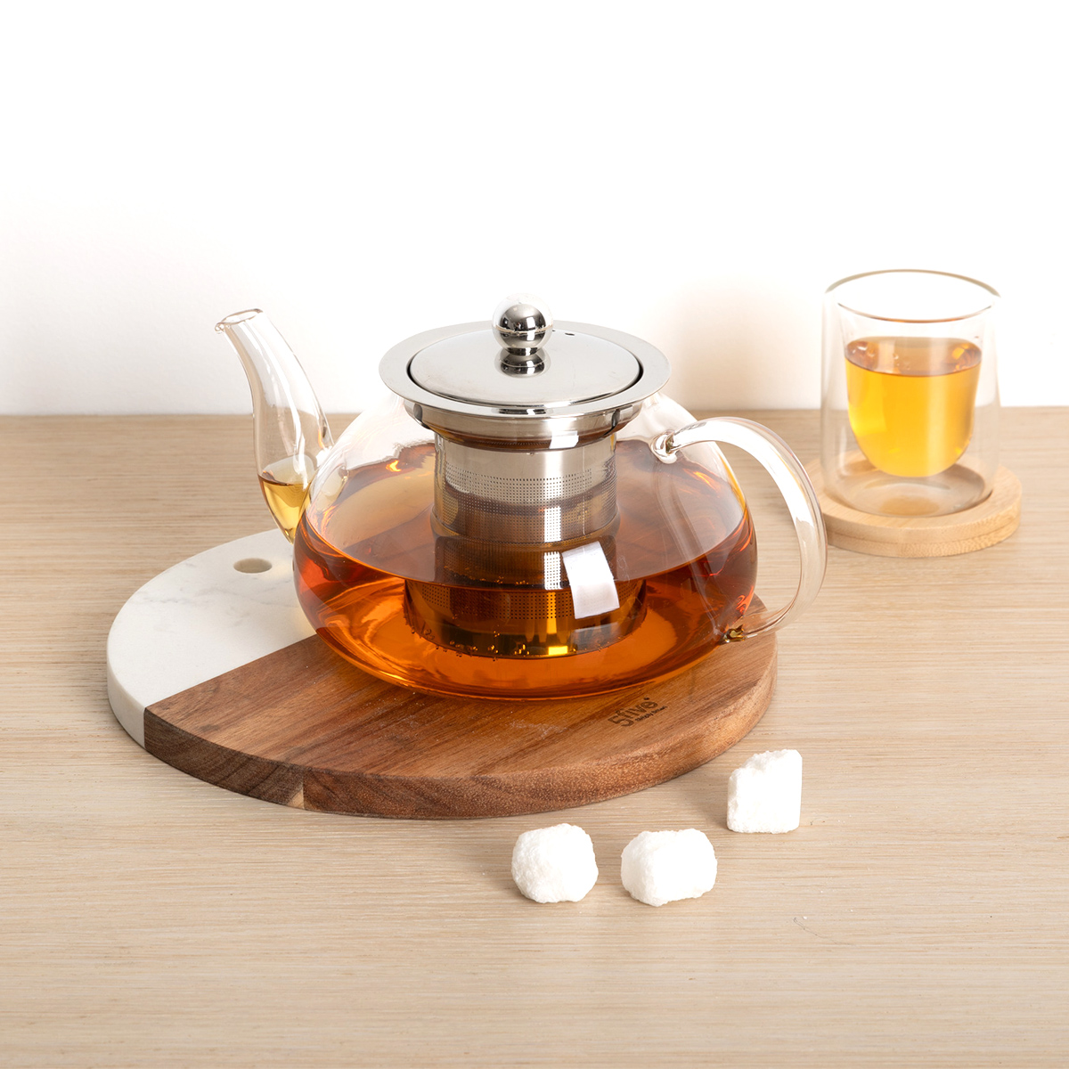 Dessous de plat rond 20cm, acacia Harmony