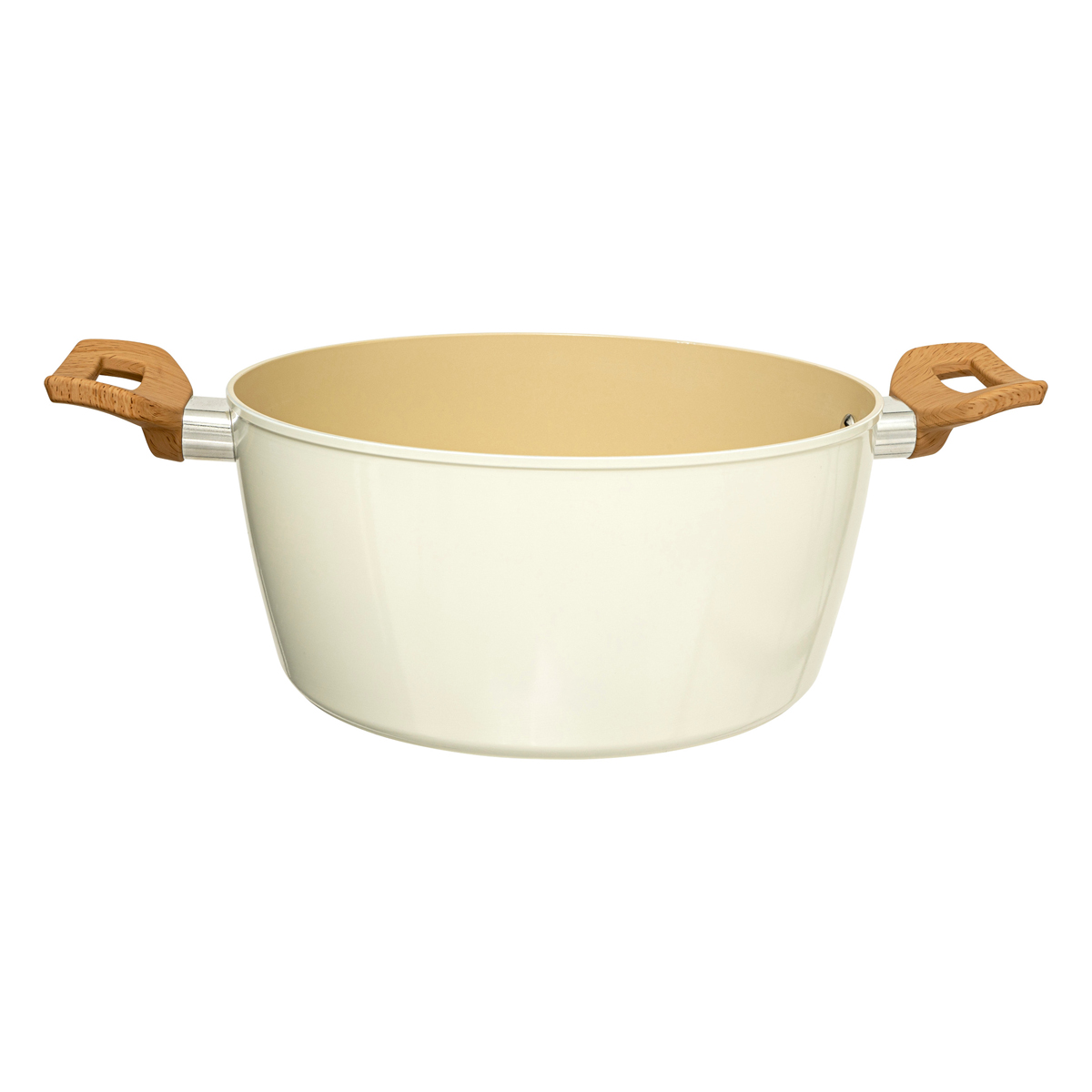 Faitout aluminium forgé beige, 24cm Harmony