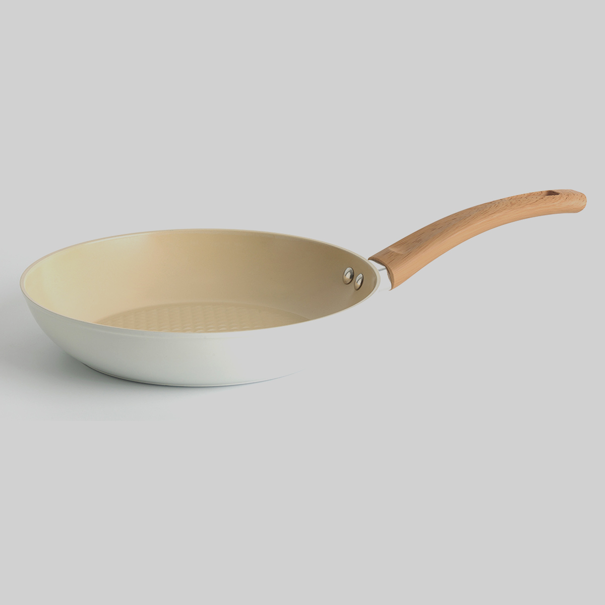 Poêle aluminium forgé beige, 20cm Harmony