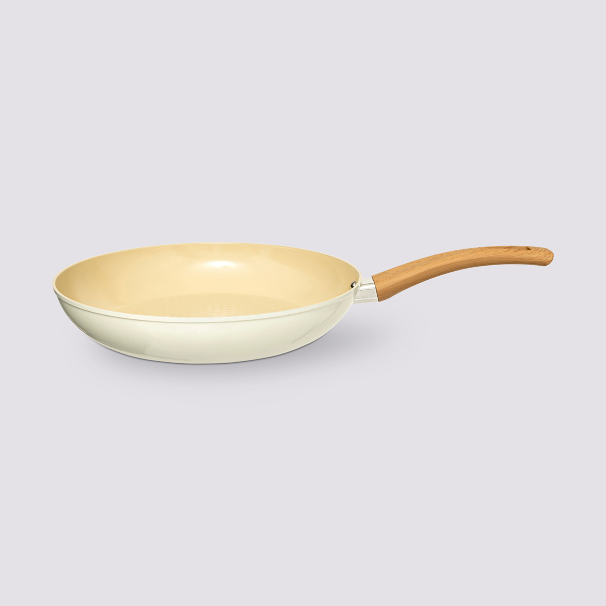 Poêle aluminium forgé beige, 28cm Harmony